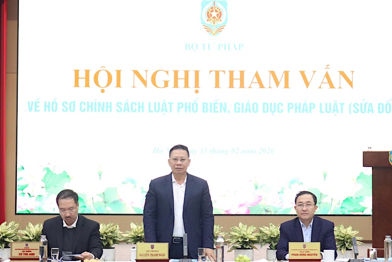 Hội nghị tham vấn về Hồ sơ chính sách Luật Phổ biến, giáo dục pháp luật